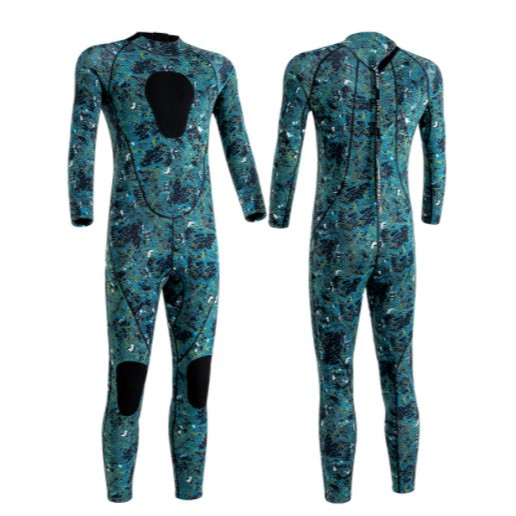 3mm Thickened Wetsuit Men Camo Long Sleeve Diving Surf Suit