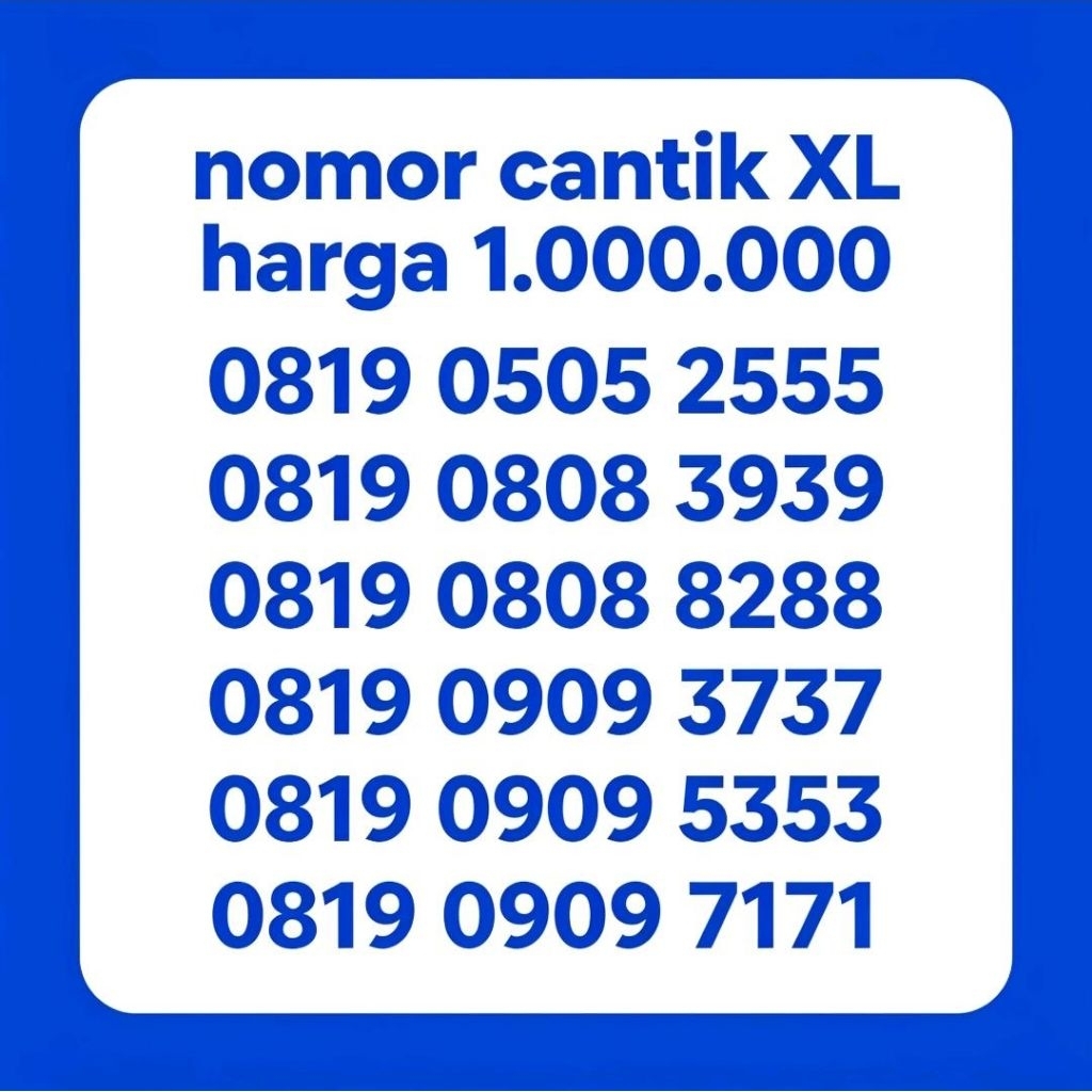 NOMOR PERDANA XL