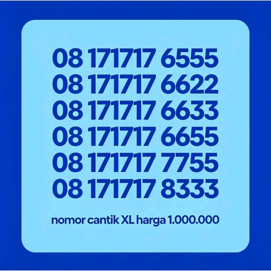 NOMOR PERDANA XL