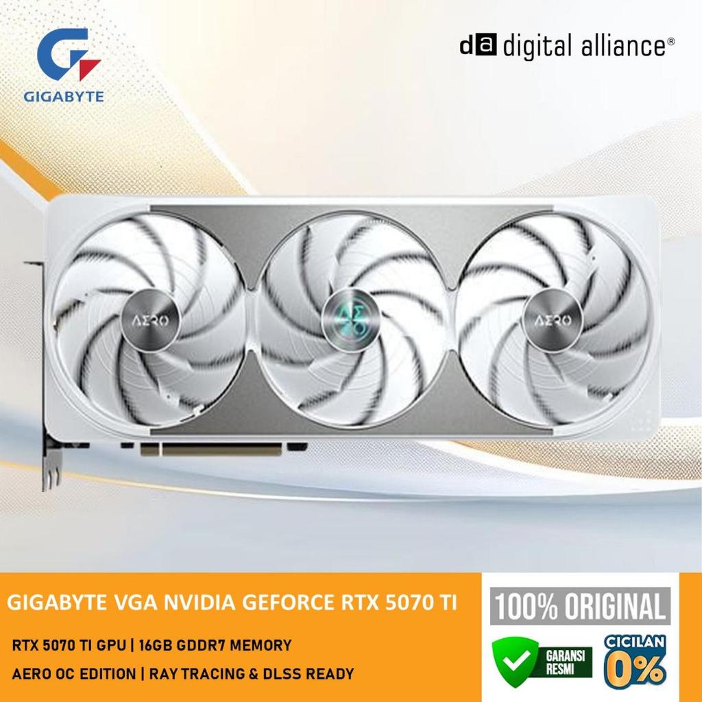 GIGABYTE VGA NVIDIA GEFORCE RTX 5070 TI AERO 16GB GDDR7 OC