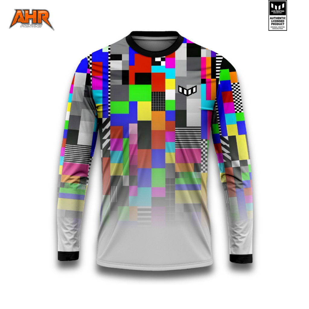 AHR Jersey Sepeda Glitch Full Printing Sublimasi Premium Unisex / Goes / Pria Wanita / Dry-fit / Ola