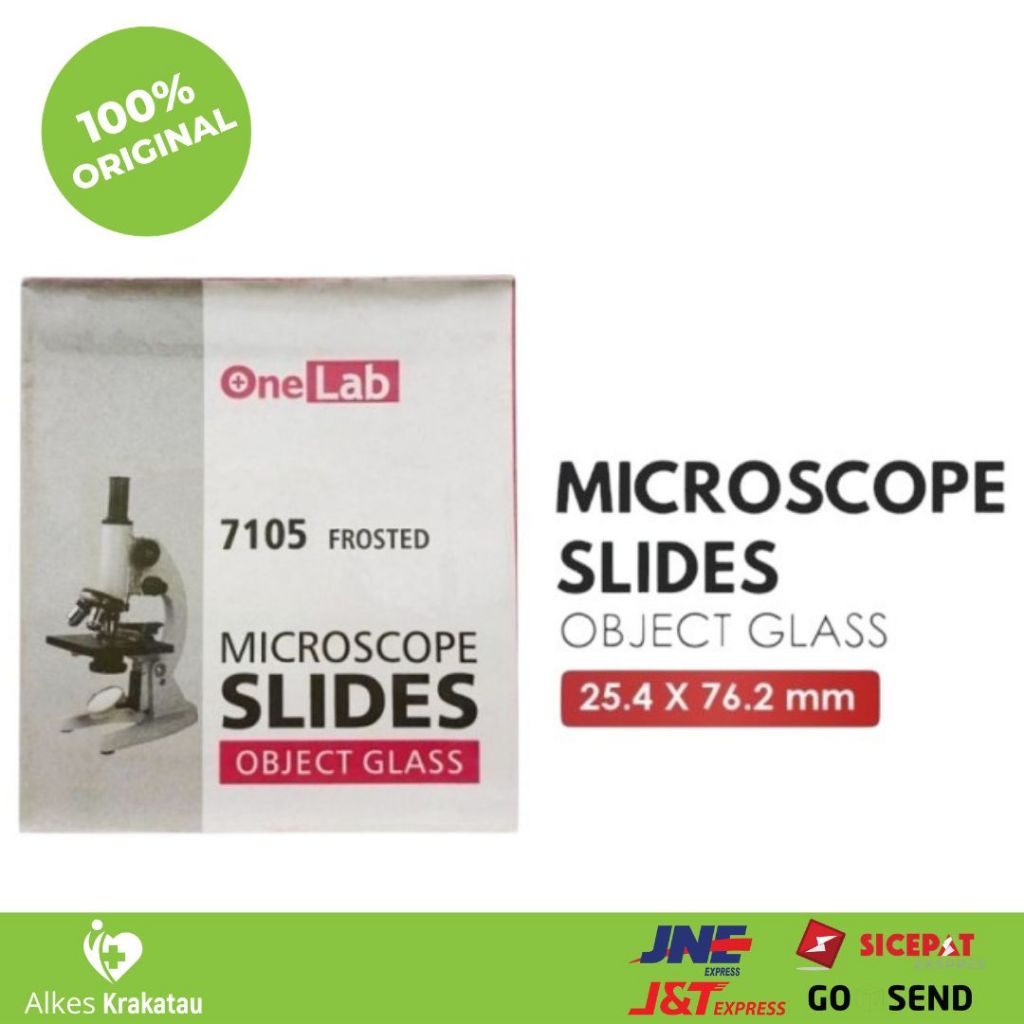 Microscope Slides 7105 Onelab / Object Glass / Slide Objek Mikroskop Onelab