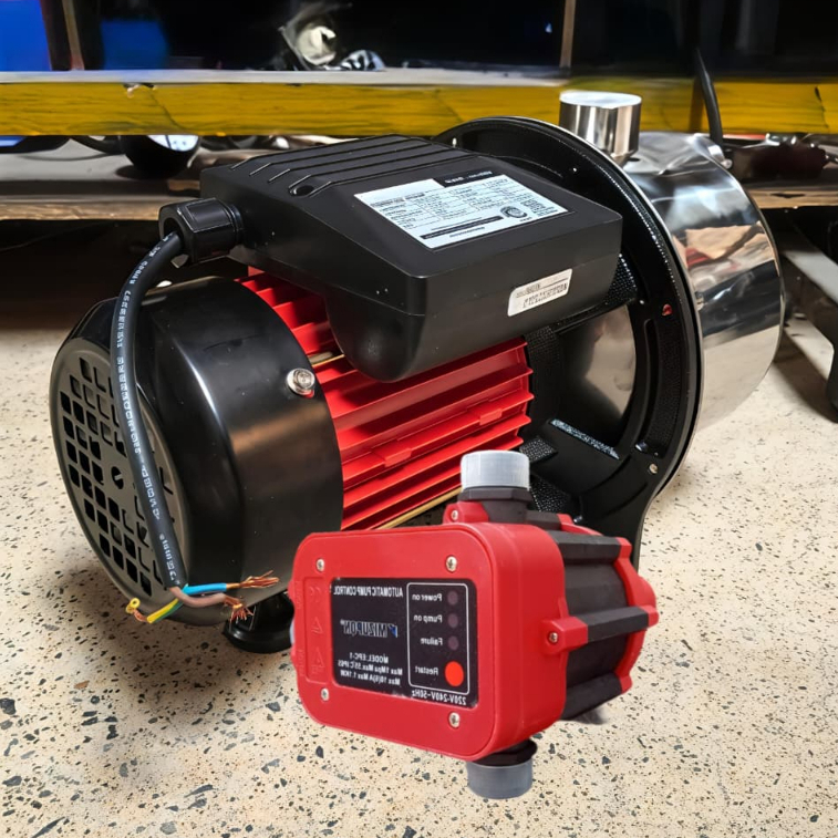 MAXPUMP SJ-120 Mesin Pompa Air Semi Jet Pump Stainless Pompa Air Sumur Dangkal semi Mesin Pompa Air 