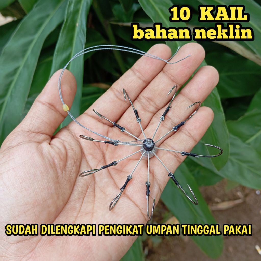 Pancing Garong 10 Kail Bahan Neklin