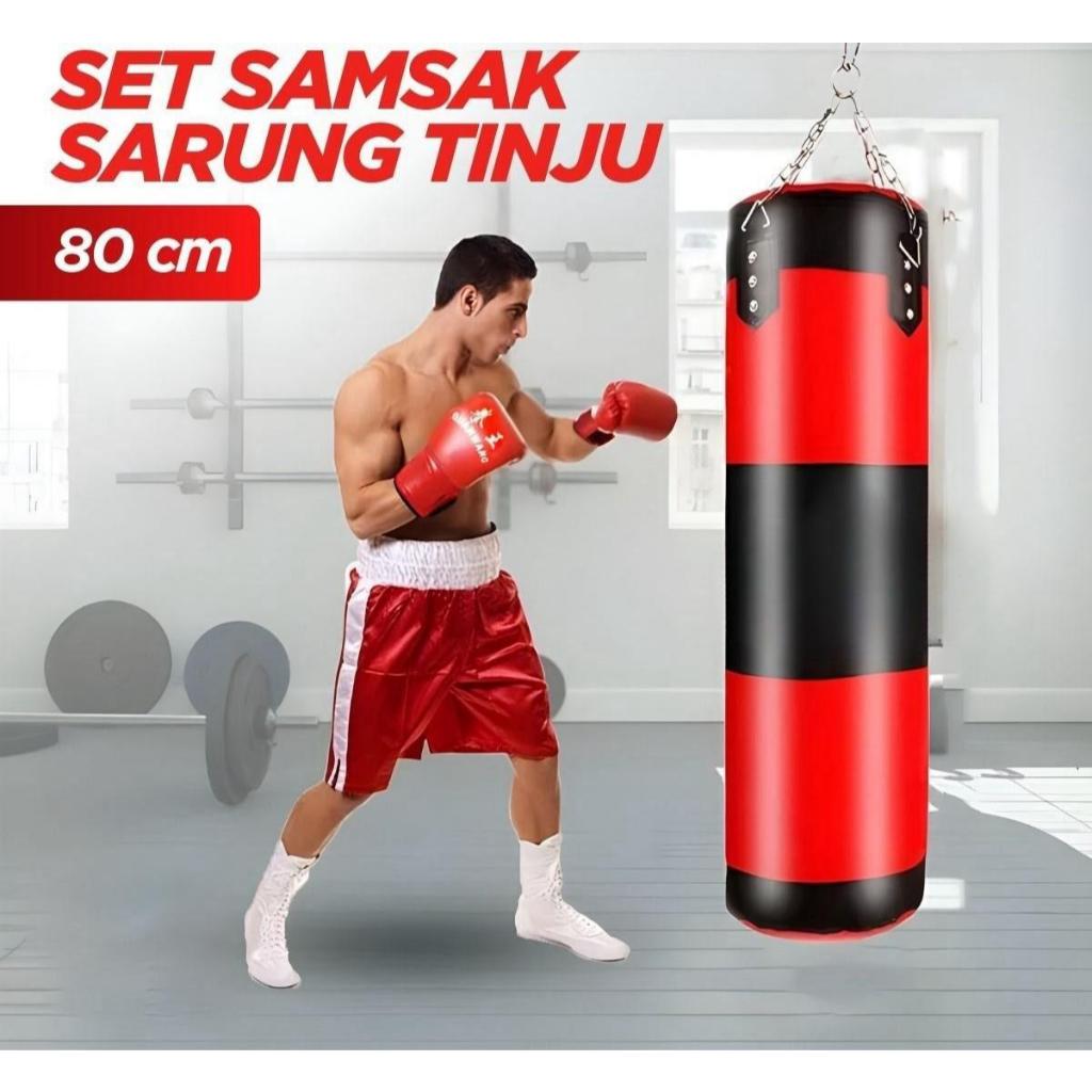 Set Samsak Sarung Tinju MMA Boxing Sandbag