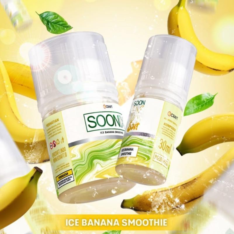 SOONIX ICE BANANA SMOOTHIES 60ML 3 EMGE FREEBASE