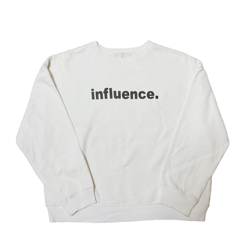 Crewneck giordano influence white original