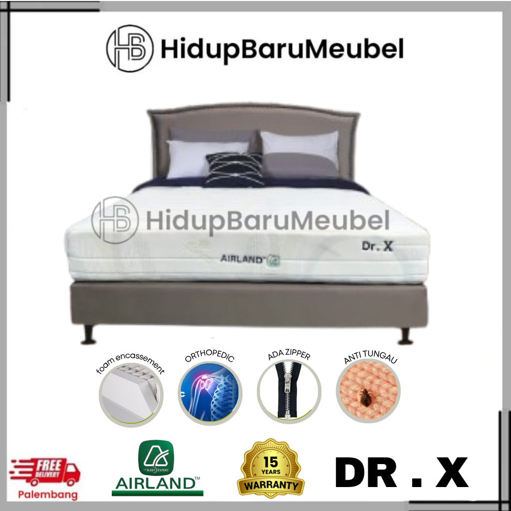 Springbed Airland Dr.X /  Spring Bed Orthopedic / Matras Kasur tempat tidur Untuk Tulang / kasur Teb