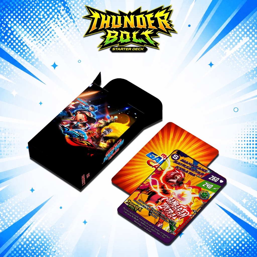 BOBOIBOY MONSTA GALAXY CARD THUNDER BOLT STARTER DECK UNOFFICIAL
