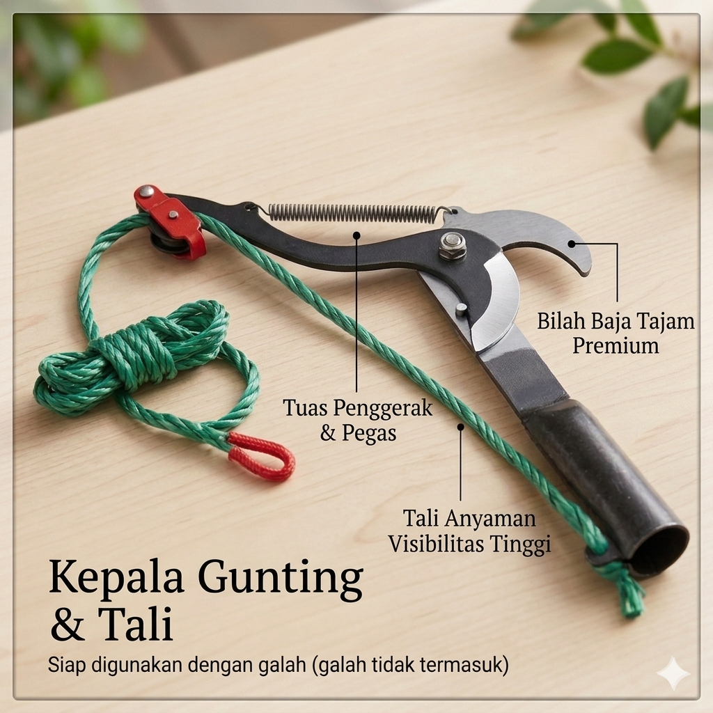 [ ASLI ] Gunting Dahan Ranting Pohon Alat Potong Dahan Pohon Model Tarik Tali