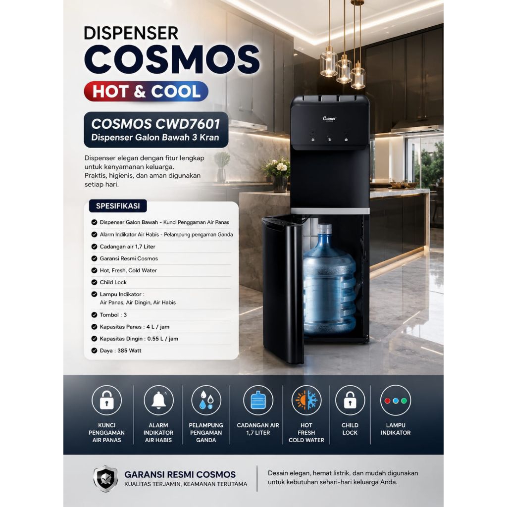 dispenser Cosmos 7601 hot and cool