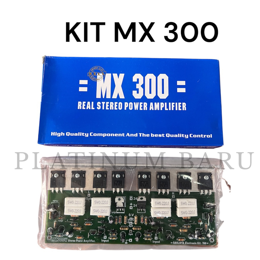 Kit MX 300 Power Amplifier Stereo Rakitan | Amplifier Audio SUWO 2SC5200 | Kit Power OCL Bass Mantap