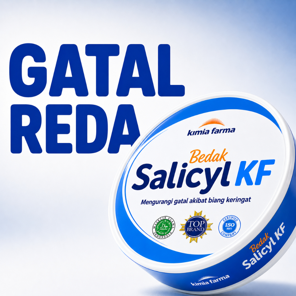 Bedak Salicyl KF Kimia Farma 60g — Obat Gatal Biang Keringat Kulit Adem Antiseptik Apotek
