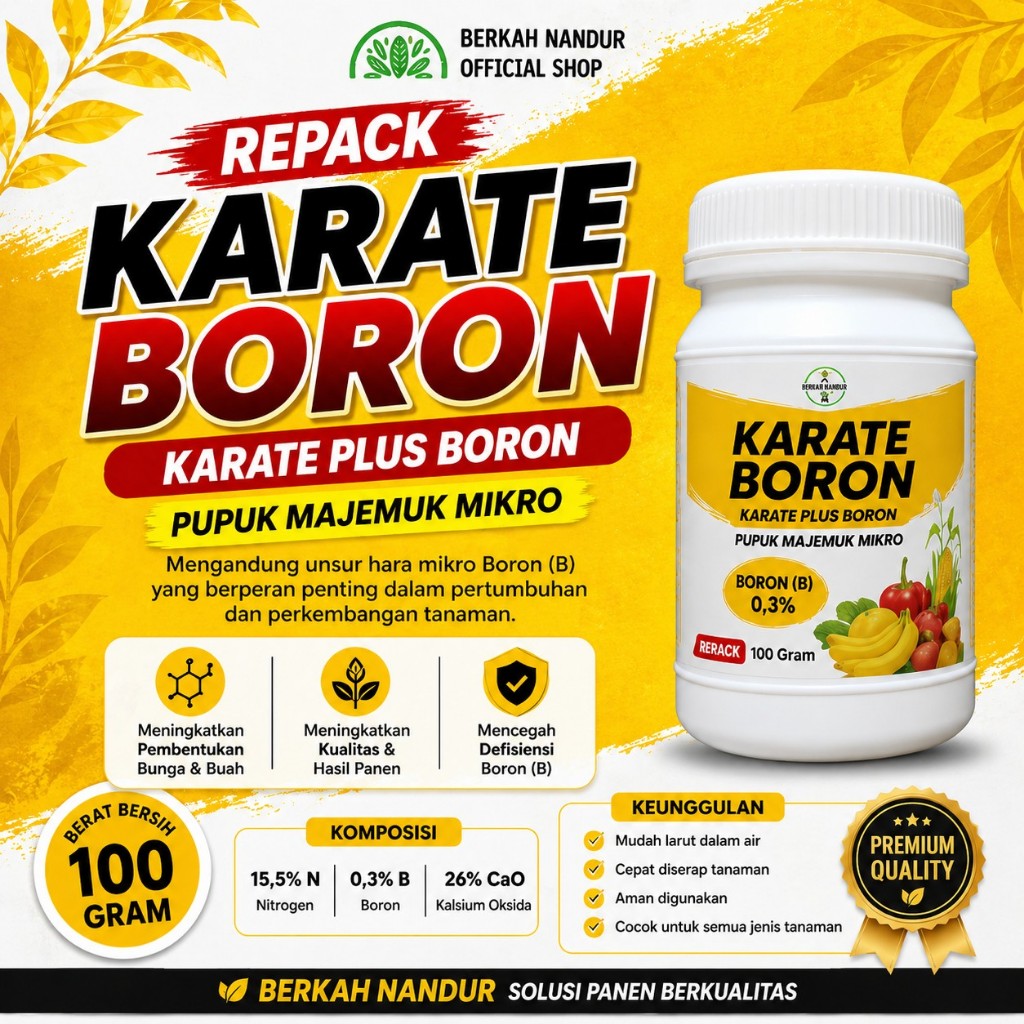 REPACK Karate Boron 100 gr Pupuk Karate Boroni