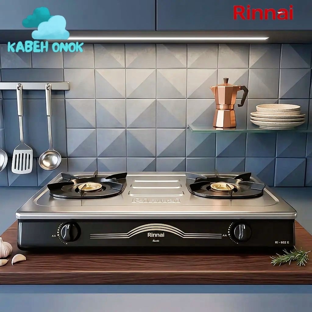 Kompor Gas Rinnai RI 602E / Rinnai RI 602 E Stainless