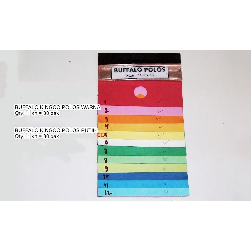 BUFFALO KINGCO POLOS WARNA & BUFFALO KINGCO URAT WARNA