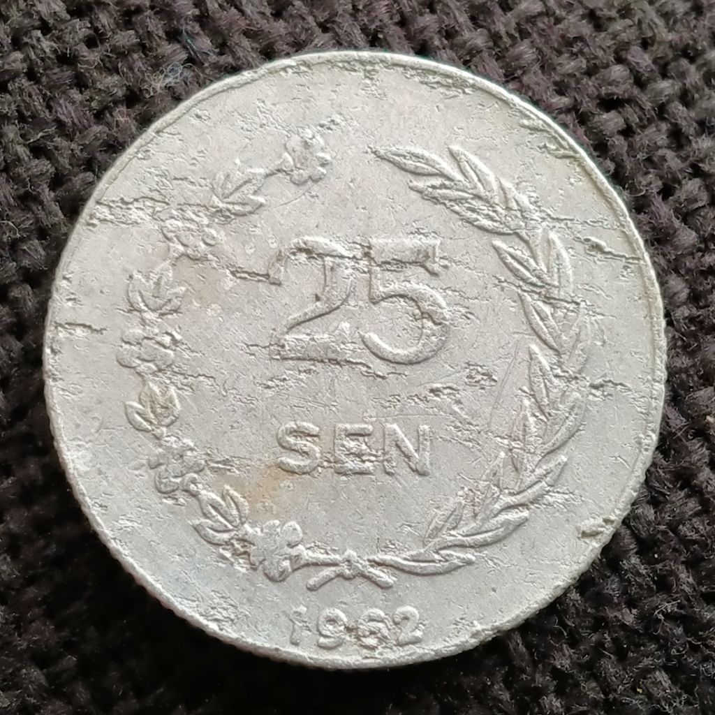 Koin Kuno Irian Jaya 25 Sen 1962 Sukarno