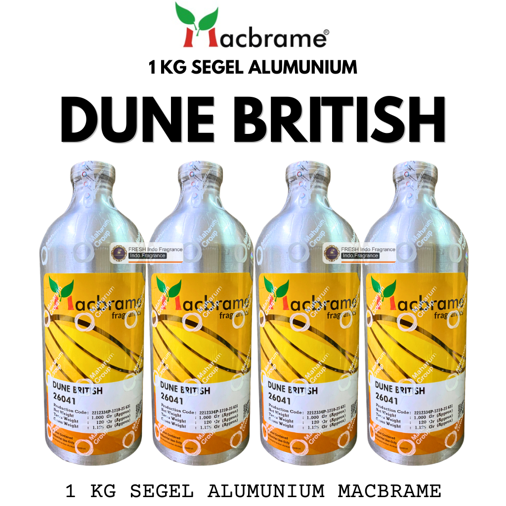 DUNE BRITISH ( London ) 1 KG SEGEL ALumunium Bibit Parfum MACBRAME