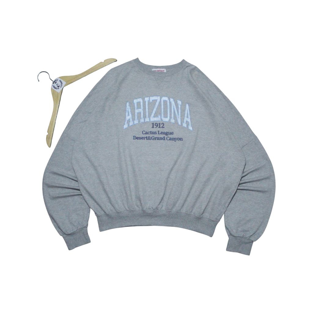crewneck boxy fit mocostreet vintage embroidery