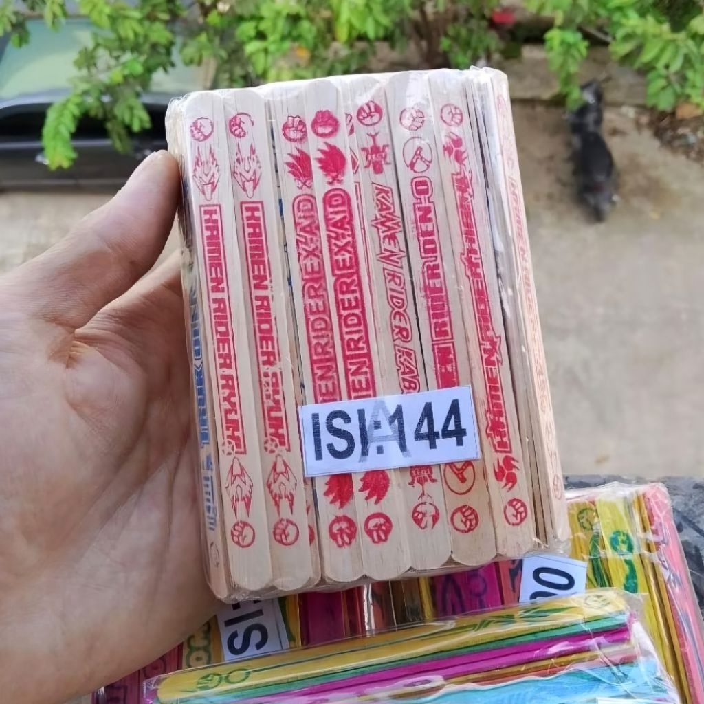 stik sablon 144 pcs / stik adu gebrak / mainan stik adu