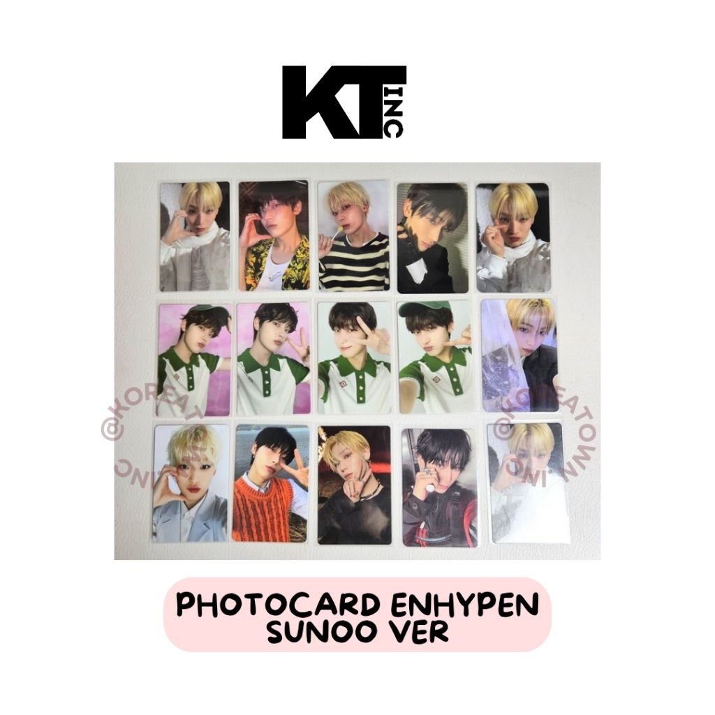 POCATOWN.INC | READY STOCK PHOTOCARD ENHYPEN SUNOO DESIRE UNLEASH ROMANCE UNTOLD GS25 KKT WEVERSE LI