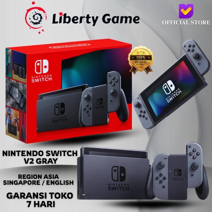 Nintendo Switch V2 HAC-001 Console Grey / Gray