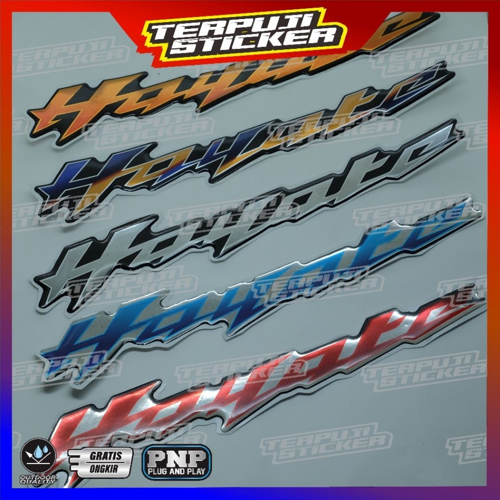 emblem timbul suzuki hayate/emblem logo suzuki hayate/logo sizuki hayate