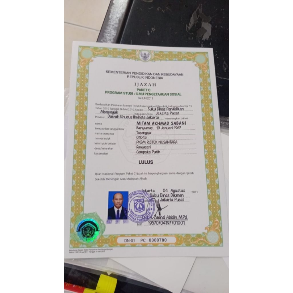 Ijasah sma/smk & paket c