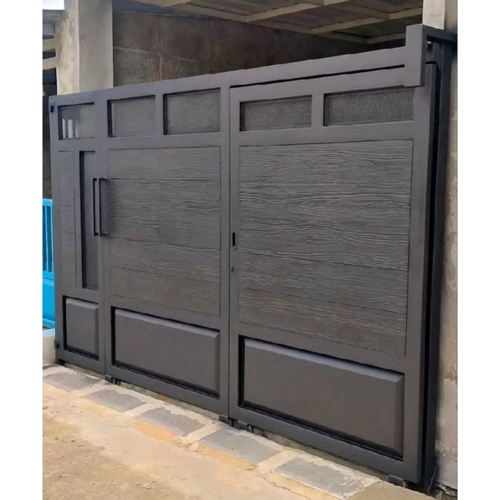 gerbang rumah minimalis modern pagar sliding