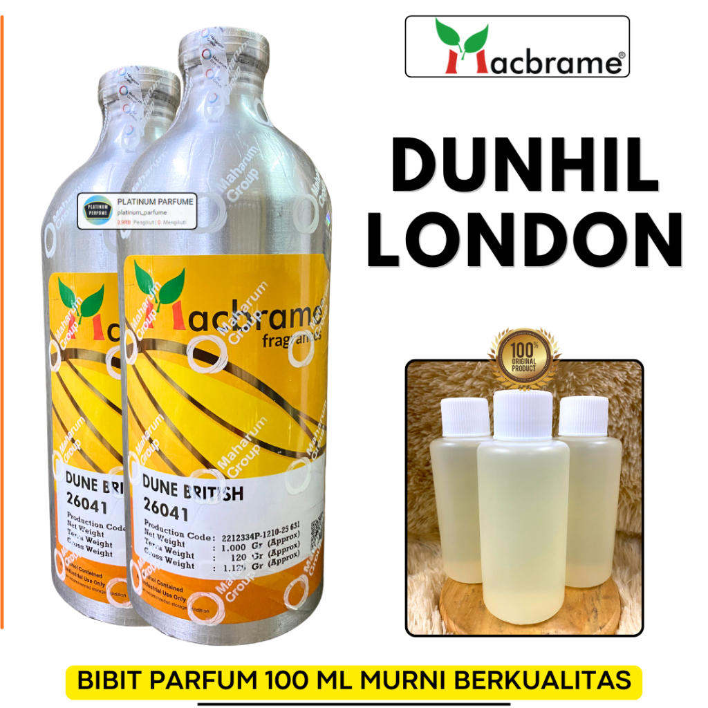 DUNHIL LONDON berkualitas 100 ML MURNI MACBRAME Dune British
