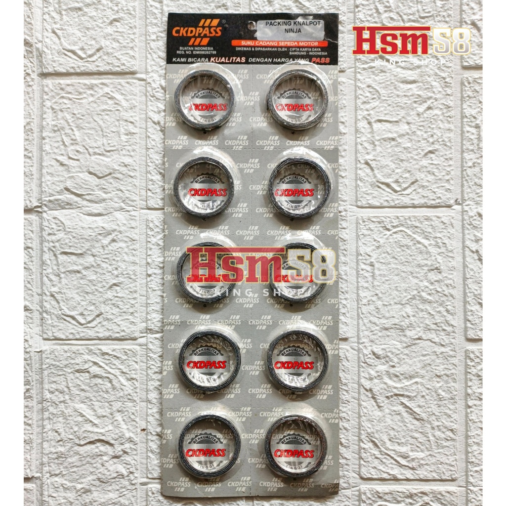 PAKING PERPAK GASKET KNALPOT ASBES NINJA R NINJA RR NINJA SS CKDPASS