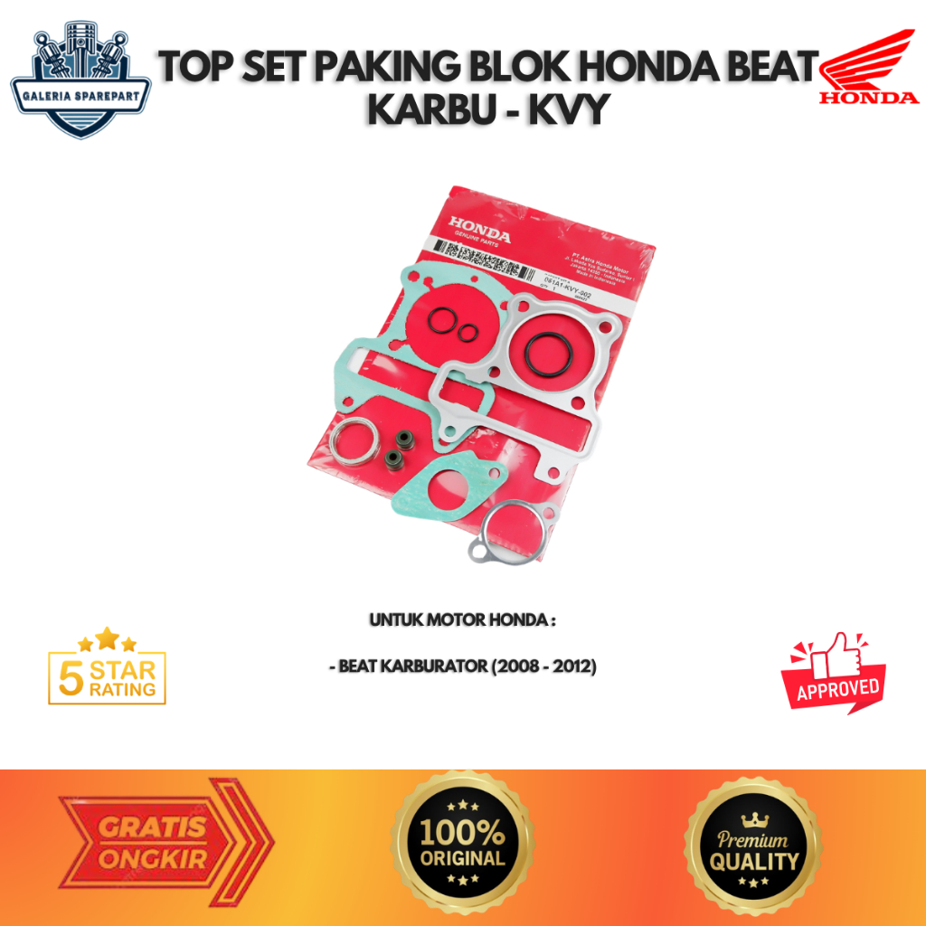 Top Set Paking Blok Honda Beat Scoopy Spacy Karbu KVY Original