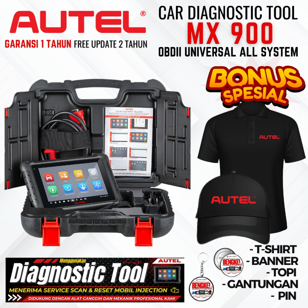 Scanner Mobil Universal Autel MaxiCheck MX900 Alat Service Mobil Diagnostic Kerusakan Mobil
