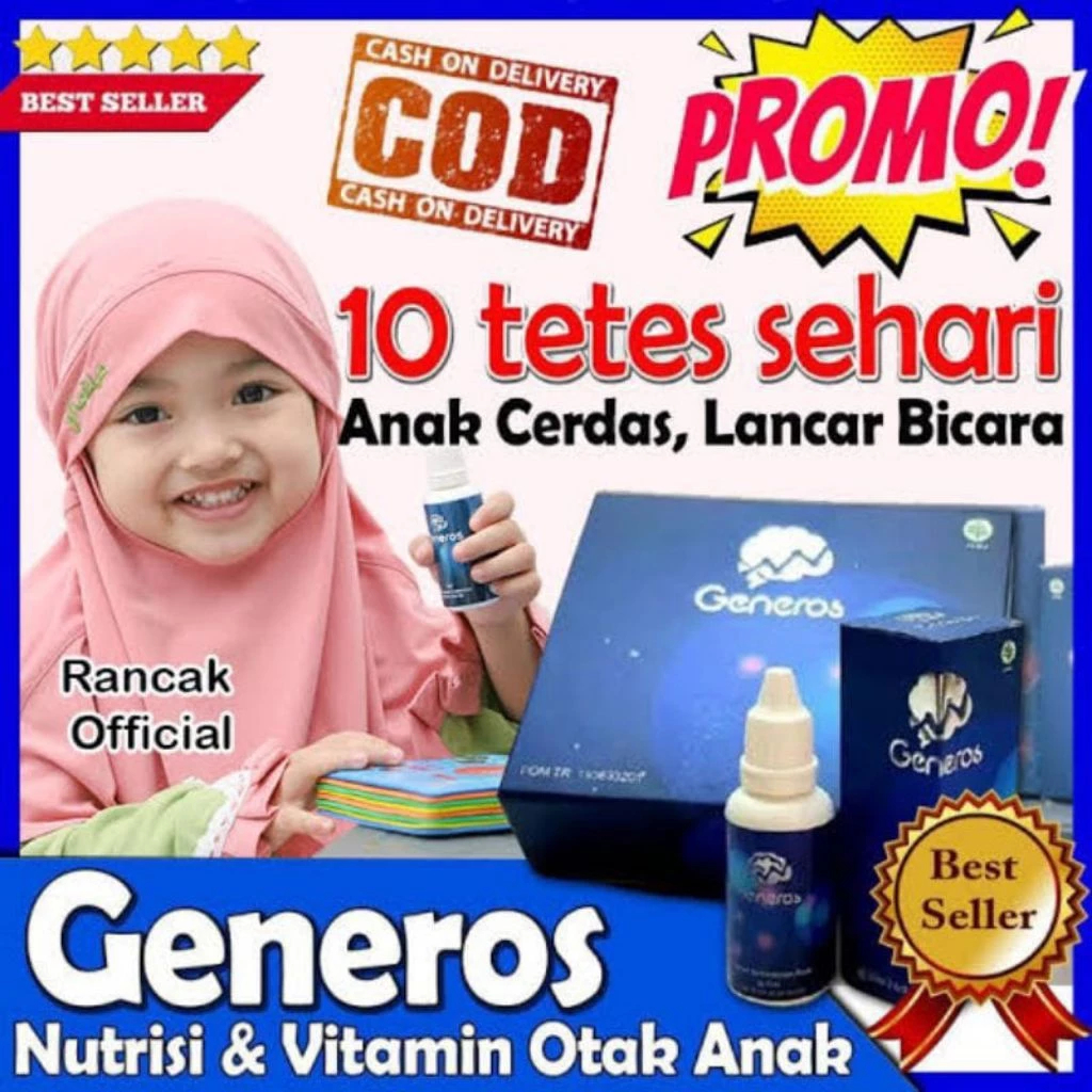 GENEROS SPEECH DELAY / GENEROS / GENEROS NUTRISI OTAK ANAK / GENEROS SPEECH DELAY ORIGINAL