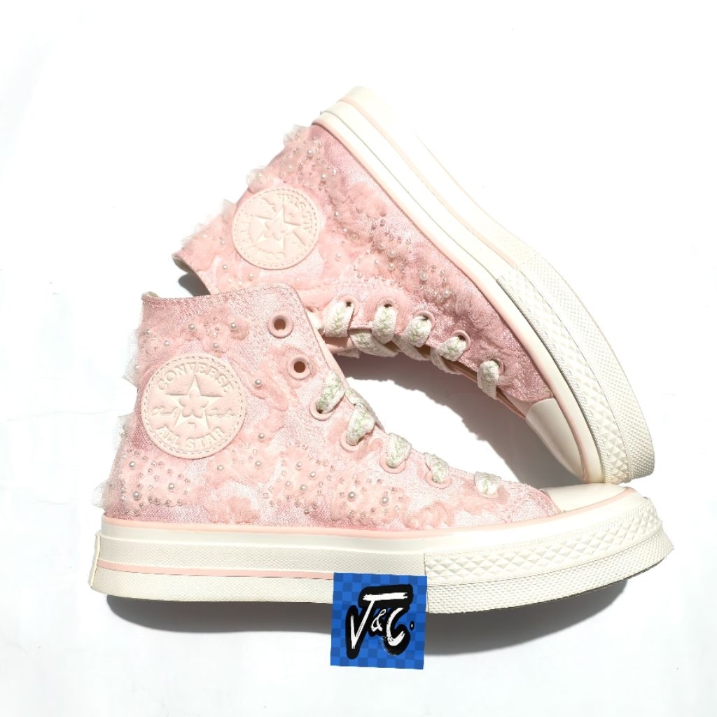 Converse Chuck 70 70s Chinese Peach Blossom Floral Flower Hi Fable Pink Egret