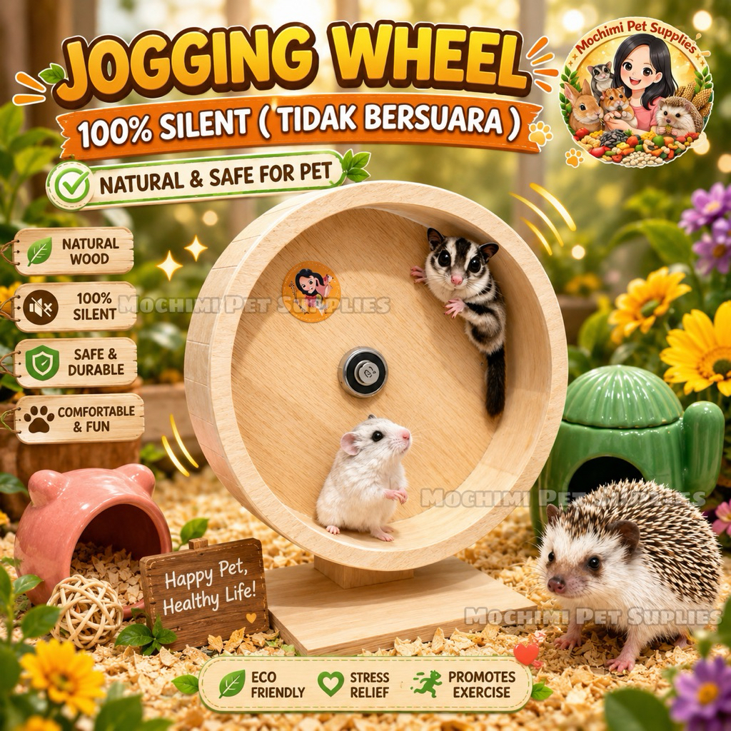 [ 30 CM ] Mainan Kincir Roda Jogging Wheel Running Hamster Sugarglider Hedgehog