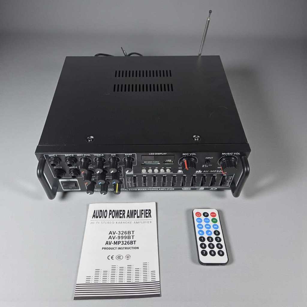Sunbuck Bluetooth EQ Amplifier Karaoke Mixer Audio FM - AV