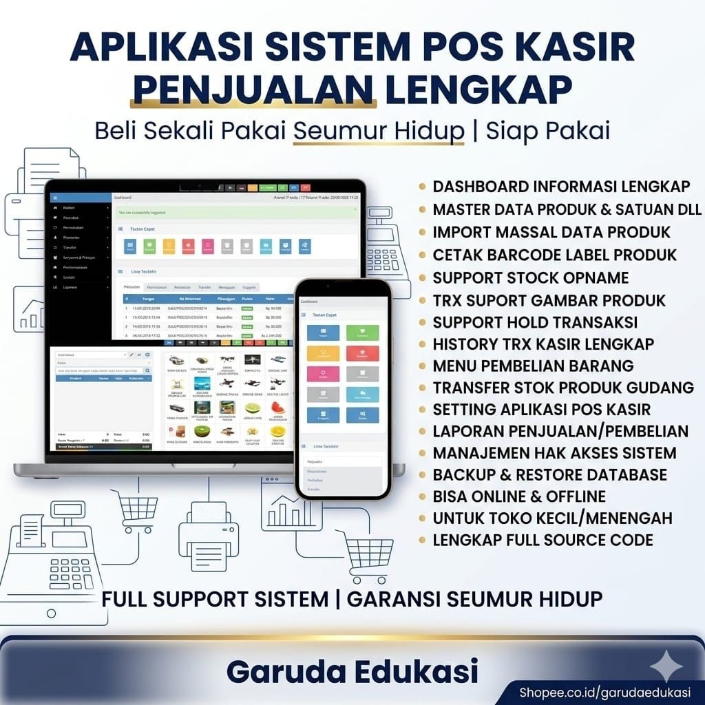 APLIKASI WEB SOURCE CODE PENJUALAN KASIR INVENTORY  APOTEK TOKO RETAIL GUDANG TOKO MULTI CABANG