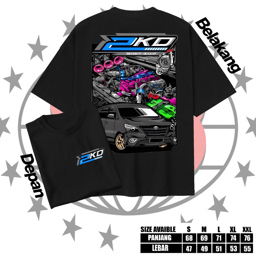 Kaos Innova 2KD Innova Cumi Darat 2KD Powered Kaos Mobil Otomotif