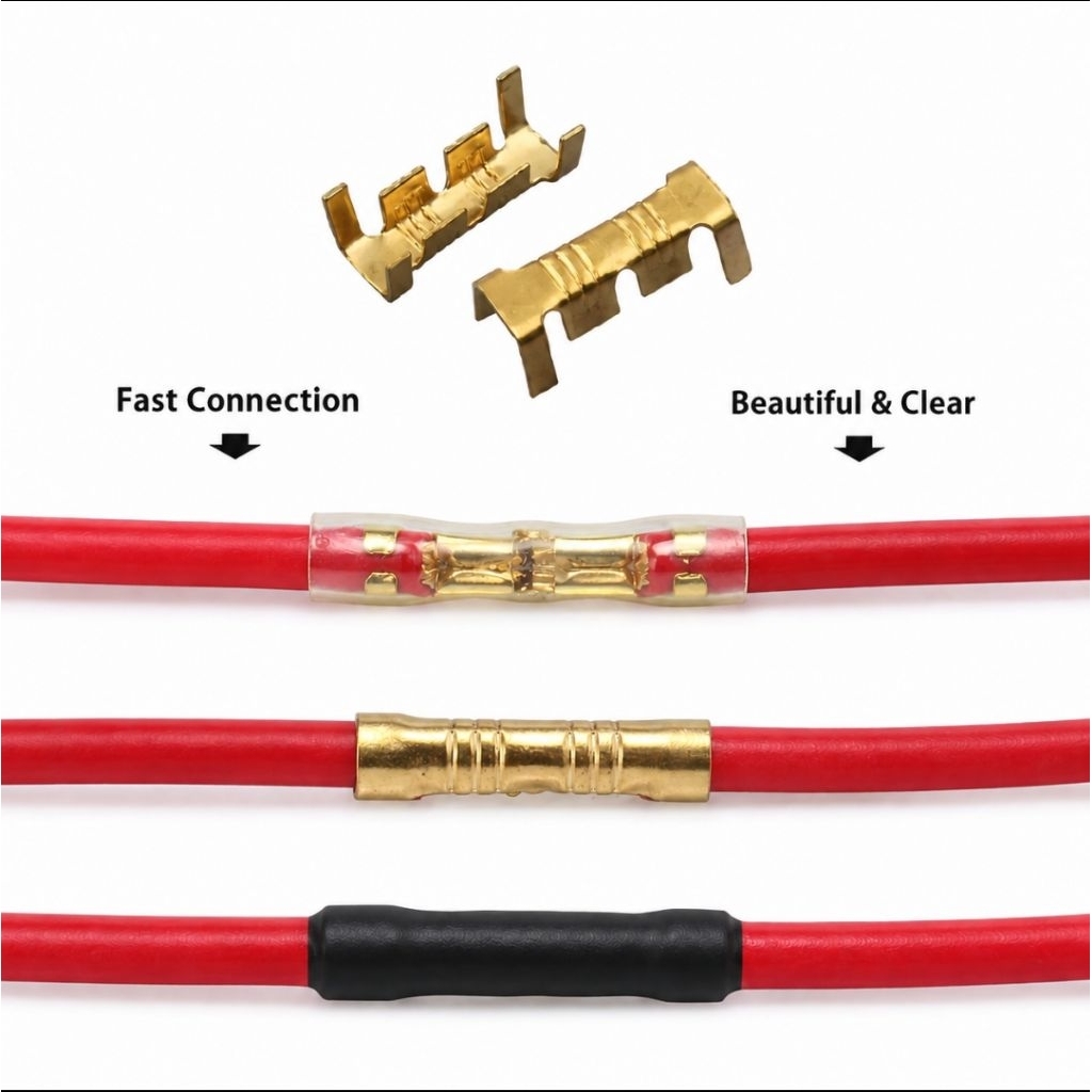 SKUN SET TERMINAL SAMBUNGAN KABEL PLUS HEATSHRING SEKUN TIPE DJ453 UNTUK KELISTRIKAN MOTOR DAN MOBIL