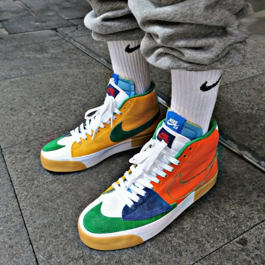 Nike SB Zoom Blazer Mid Multi Colour Original Authentic