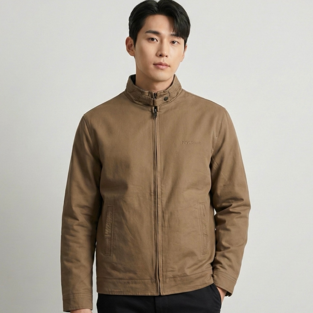 Jaket bomber pria bolak balik import / jaket katun pria jumbo bolak balik import