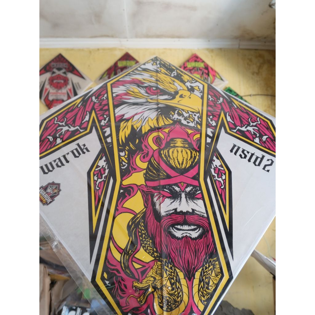 satu LAYANGAN WAROK X NSTD TOURNAMENT MERAH original+bonus 4layangan super