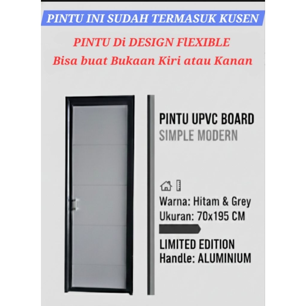 Pintu UPVC BOARD KAMAR MANDI MINIMALIS