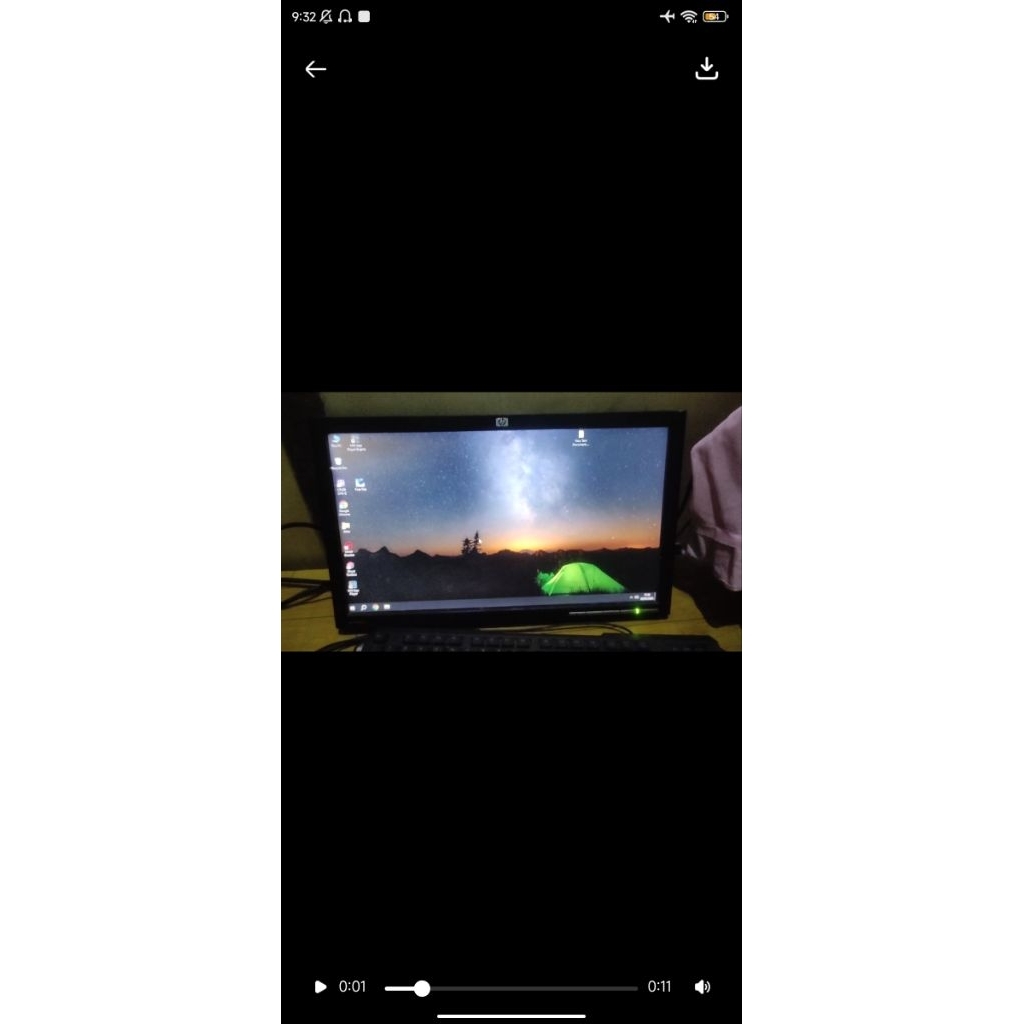 monitor 19inc merk hp tidak ada kaki