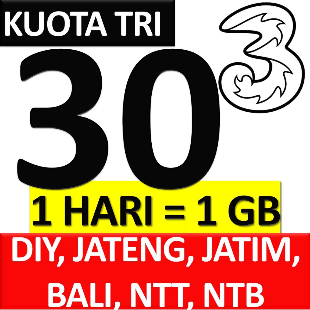 kuota tri 70gb 70 gb 30 harian