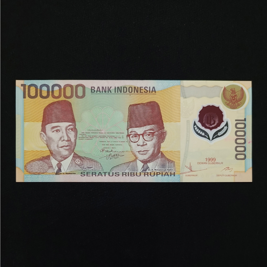 Uang Kertas Jaman Dulu 100 Ribu Polimer 1999
