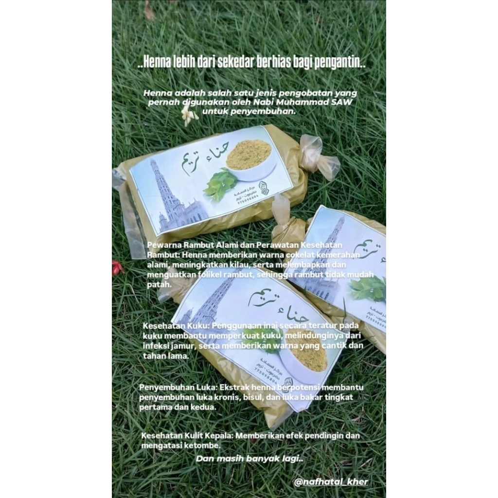 Bubuk Henna Tarim Original