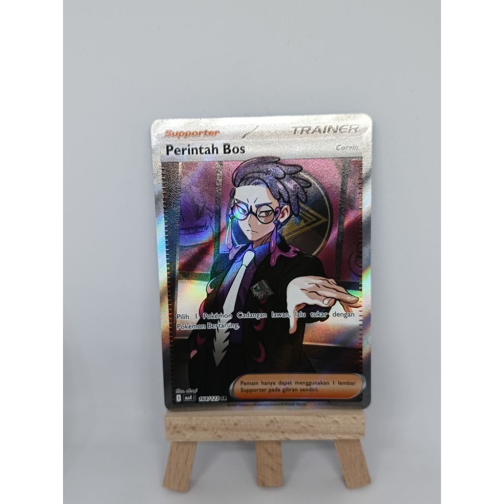 Pokemon Card Original Trainer Perintah Bos Corvin 164/123 SR