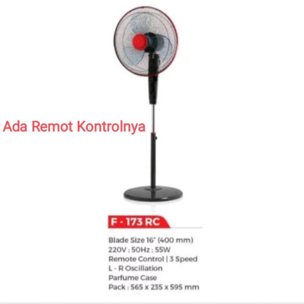 Maspion Stand Fan F-173 RC / Maspion Kipas Angin Berdiri F 173 RC / Maspion F 173 RC